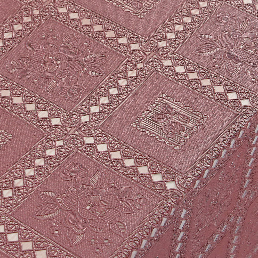 Spetsvaxduk Fanny - Mörk gammalrosa duk i spets