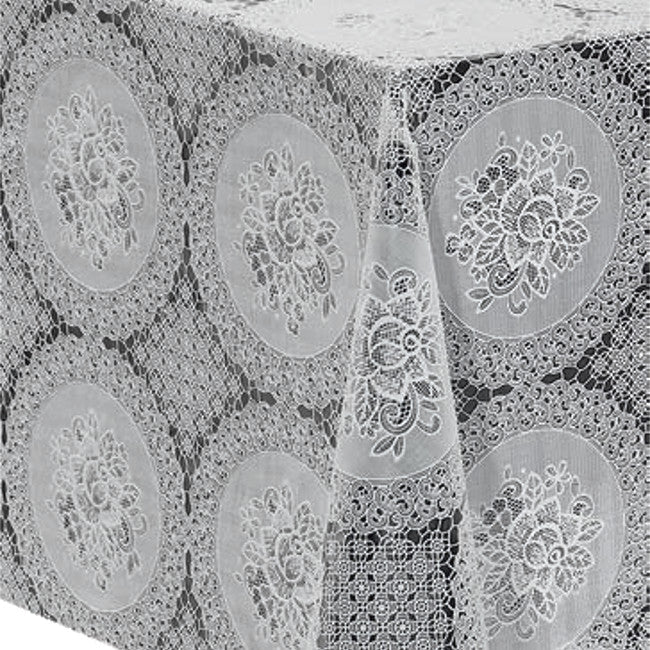 Spetsvaxduk Lissy - Vit duk i spets med vackra mönster