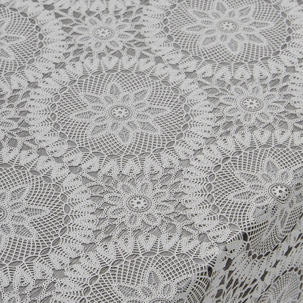 Blondvaxduk Dagny - Vit duk i spets med stjärnor