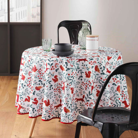 Forestine - Ø 180 cm, rund duk med fläckskydd