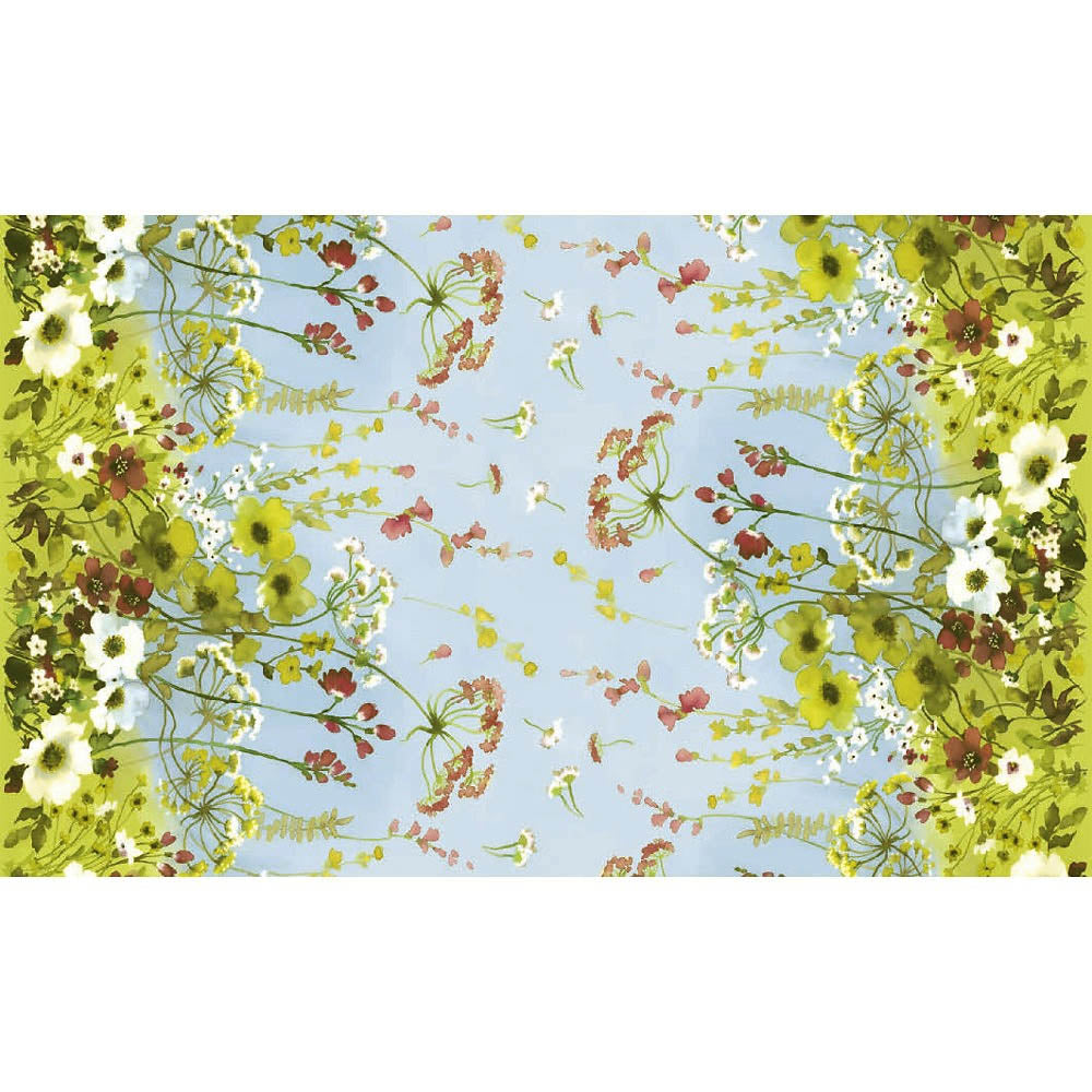 Blomsteräng - Vaxduk med vackert blommotiv i akvarell