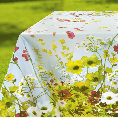 Blomsteräng - Vaxduk med vackert blommotiv i akvarell