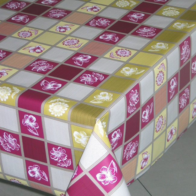 Kronblad lila. Extra bred vaxduk, 160 cm