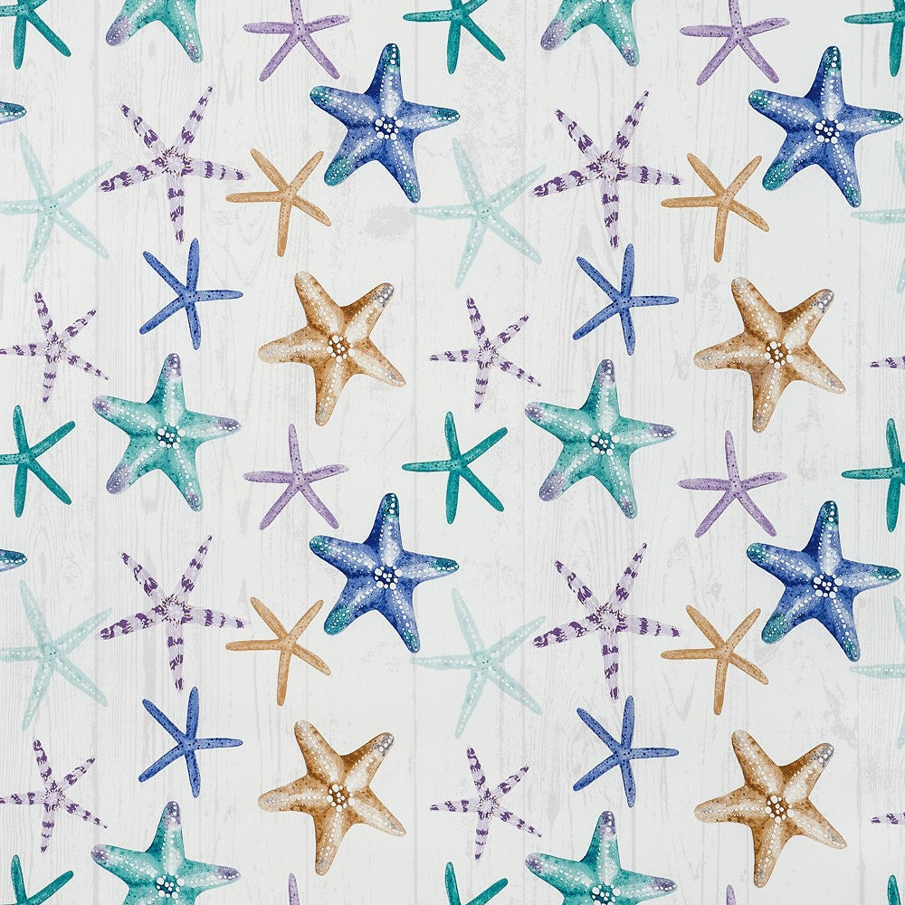 Närbild Starfish - Vaxduk med fina sjöstjärnor