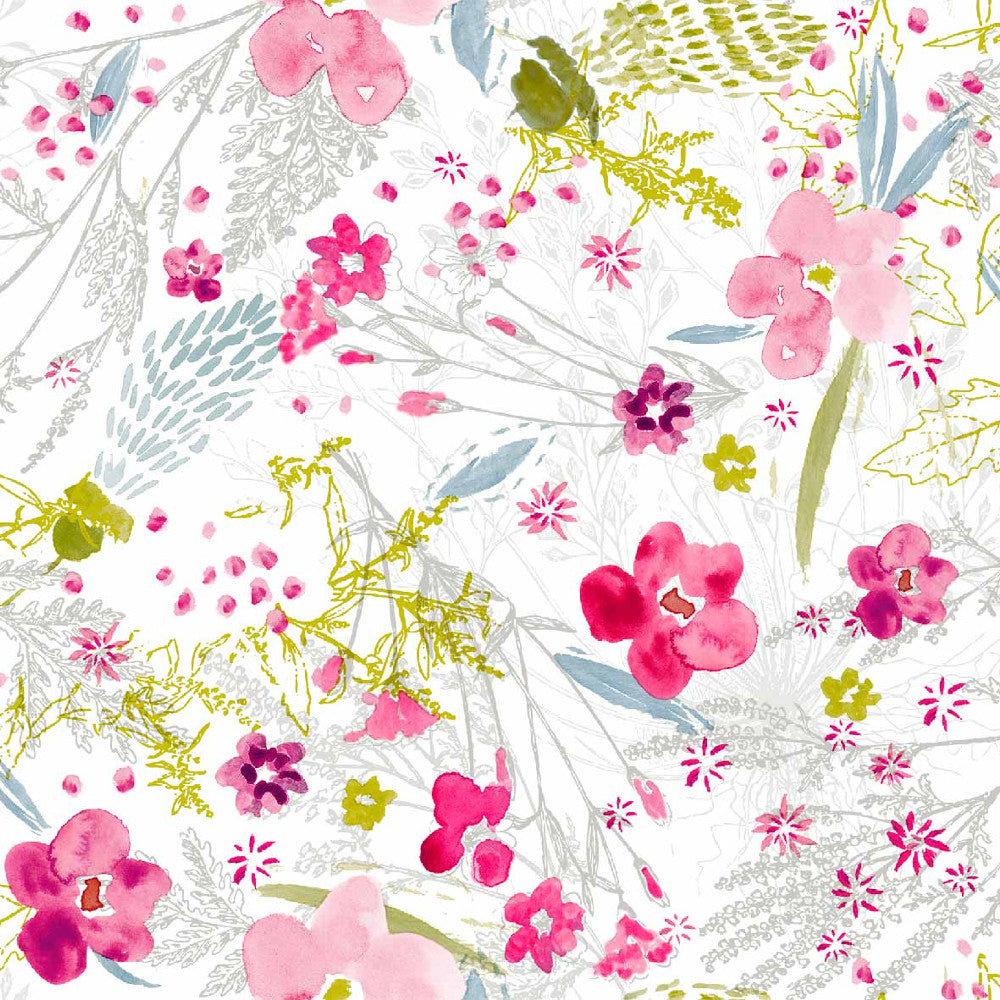 Sommarblommor - Vaxduk med sommarblommor i full blom