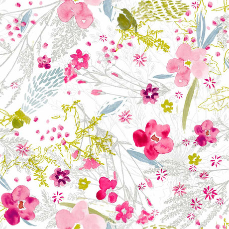 Sommarblommor - Vaxduk med sommarblommor i full blom