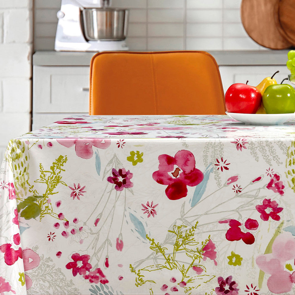 Sommarblommor - Vaxduk med sommarblommor i full blom