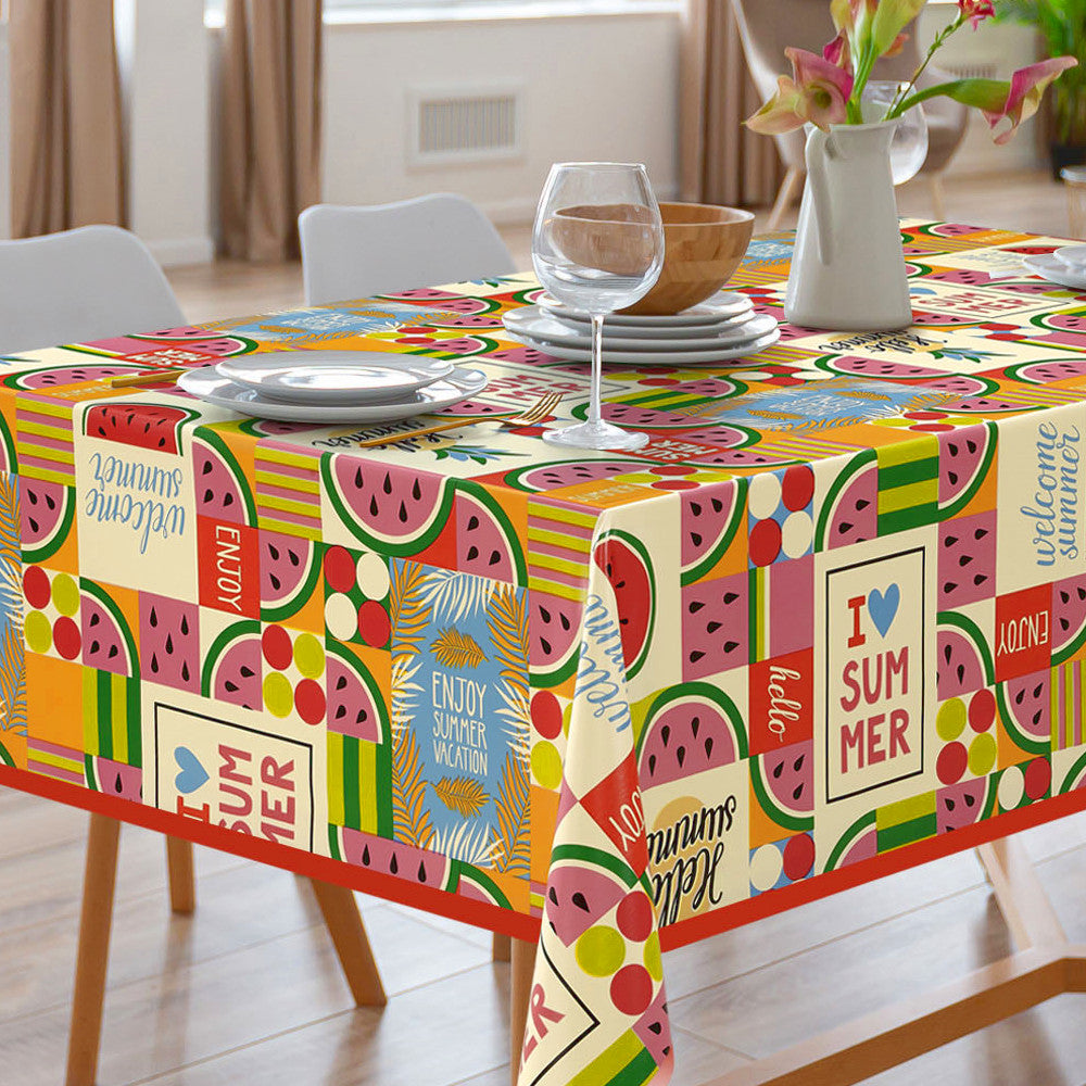 Sommarglädje - Vaxduk med härlig sommarkänsla