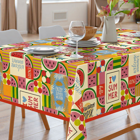 Sommarglädje - Vaxduk med härlig sommarkänsla