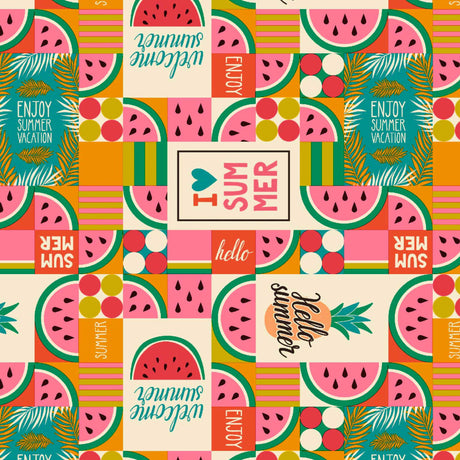 Sommarglädje - Vaxduk med härlig sommarkänsla