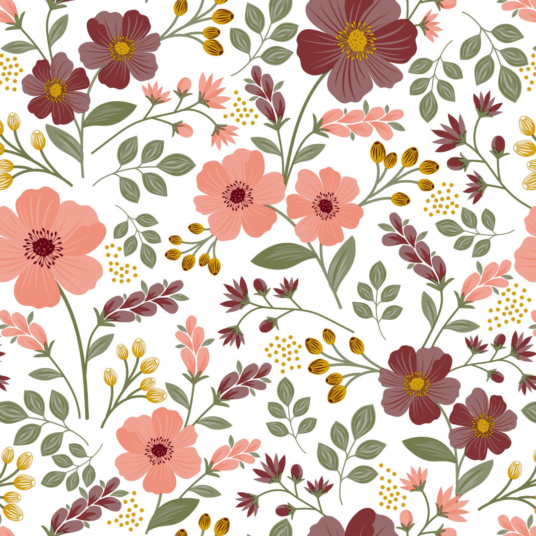 Autumn Bloom – Vacker vaxduk med blommande värme