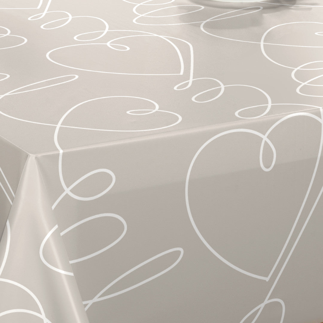 Beat It Earl Grey – Captain Cook vaxduk med grafiskt linjemönster hörn