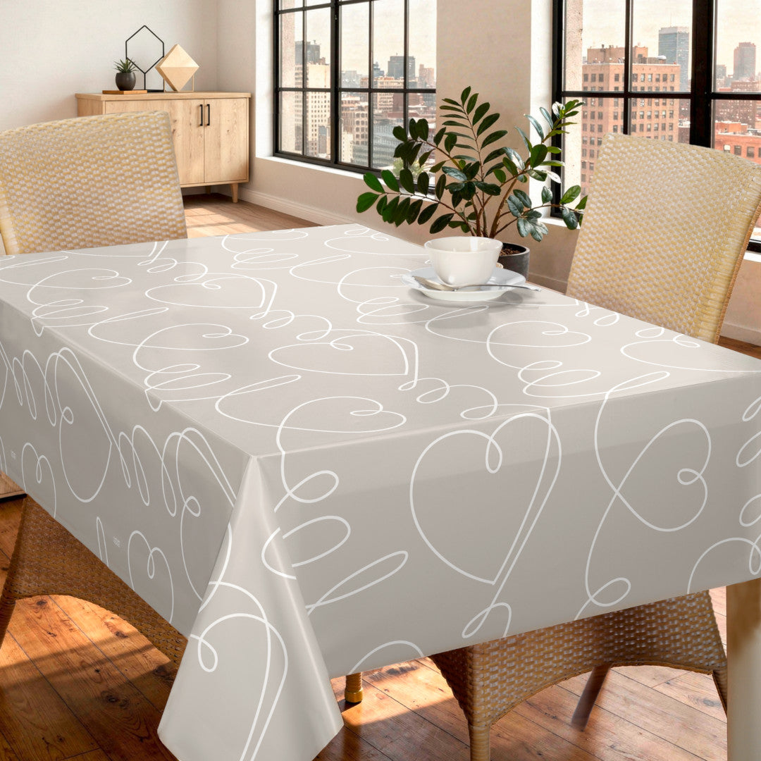 Beat It Earl Grey – Captain Cook vaxduk med grafiskt linjemönster miljö