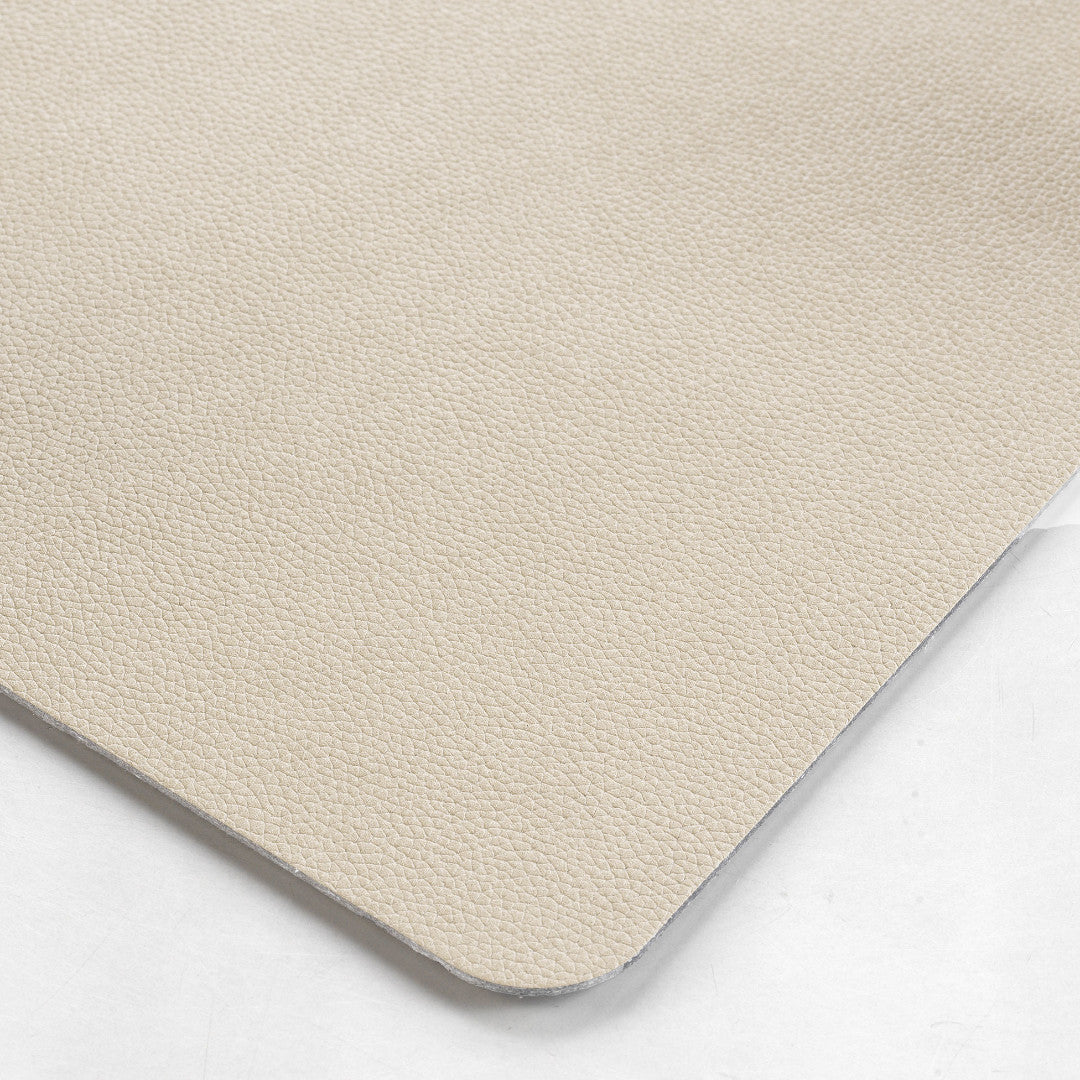 Bergame Cream – Bordstablett i konstläder 30 x 43 cm, vändbar