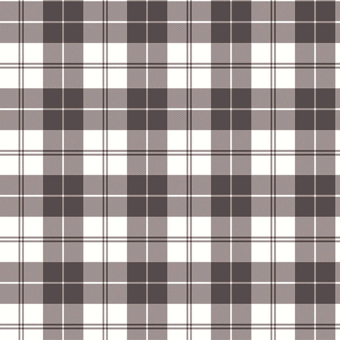 Brent Brun/grå – Rutig vaxduk med klassisk charm och mysfaktor, mönster