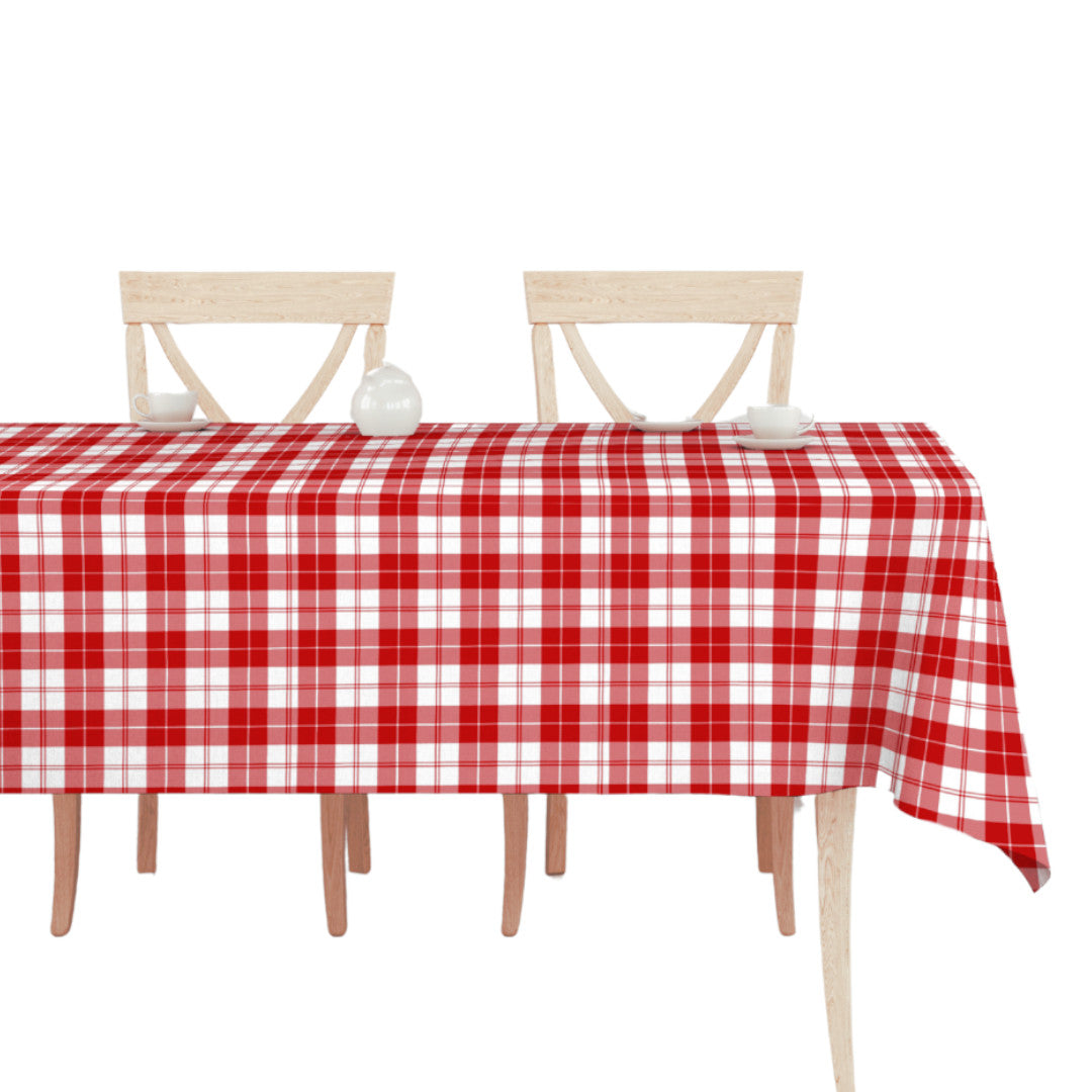 Brent Röd vaxduk – Klassisk charm och mysfaktor, miljöbild