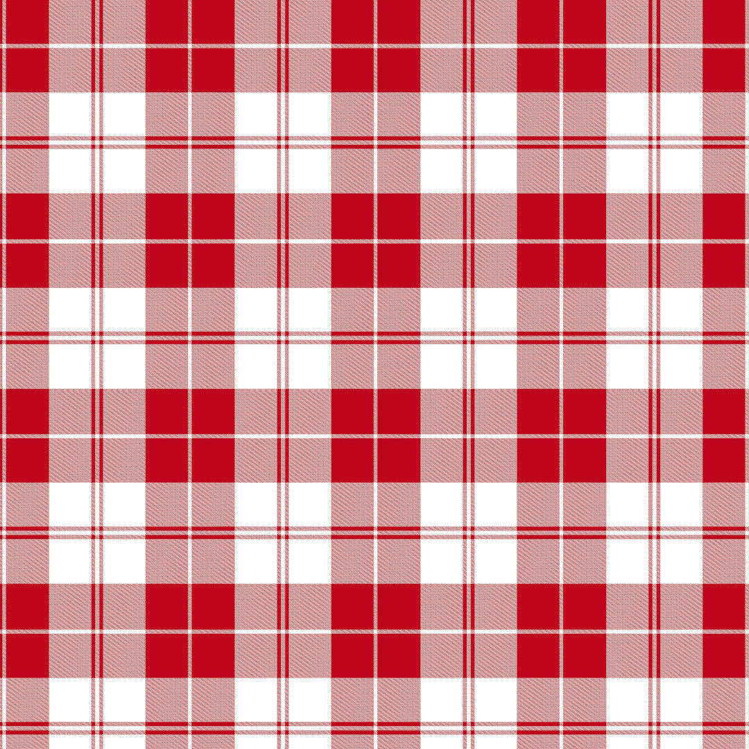 Brent Röd vaxduk – Klassisk charm och mysfaktor, mönster