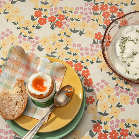Butterflys Soft Ice - Lola vaxduk med små blommor, närbild