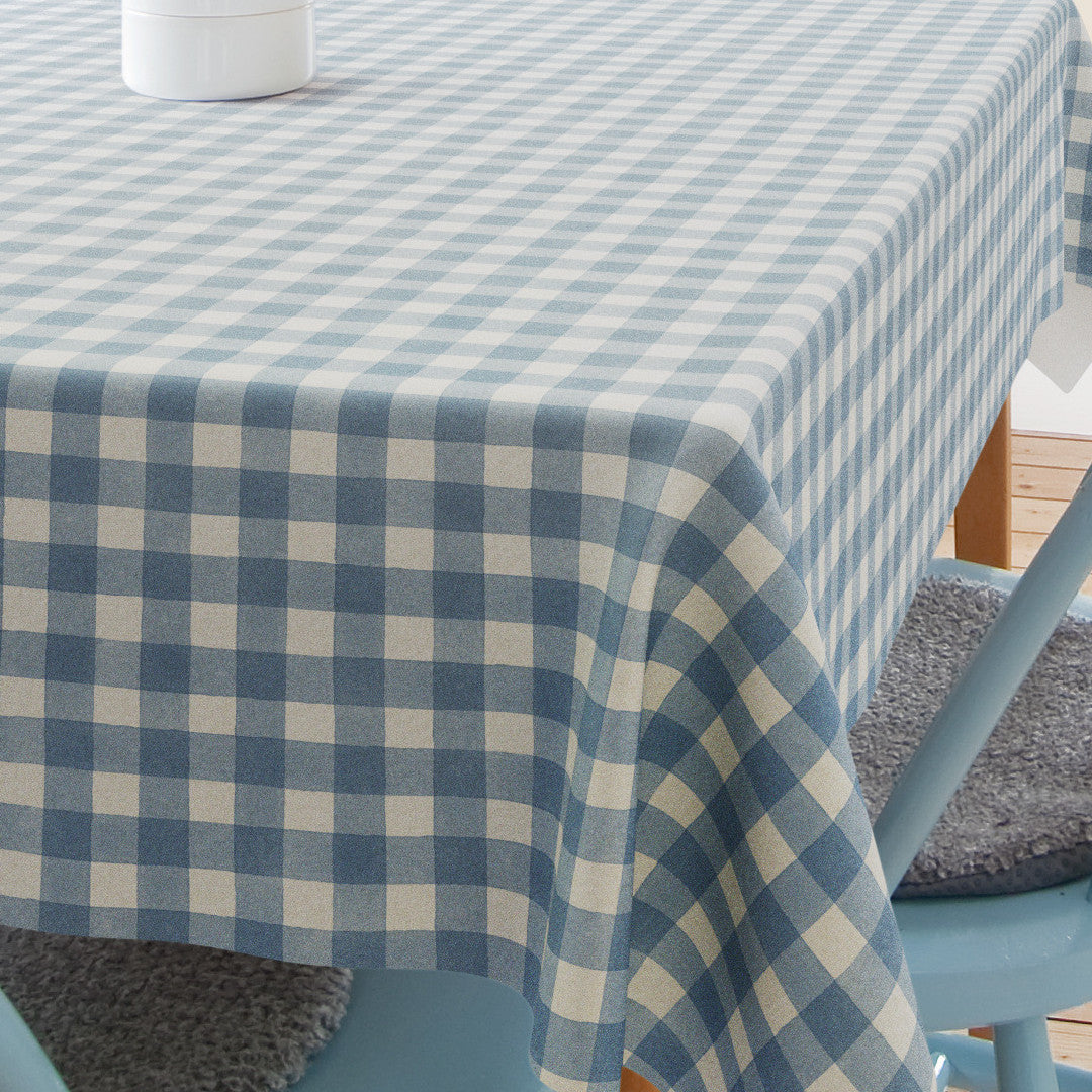 Careaux Blue – Extra kraftig vaxduk med klassiska blå rutor, hörn