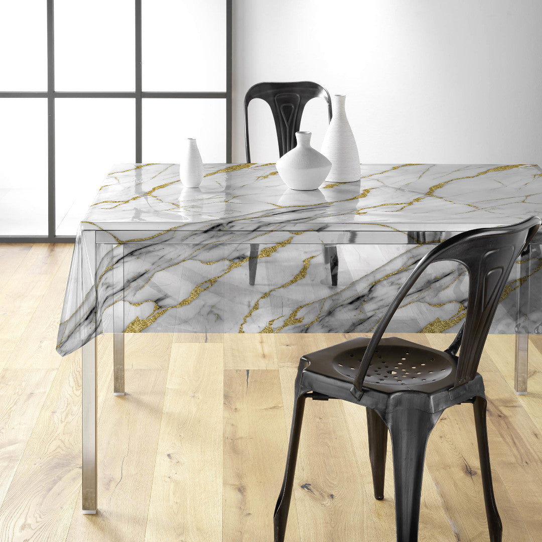 Ceramica – Extra kraftig transparent vaxduk med marmorering, mönster