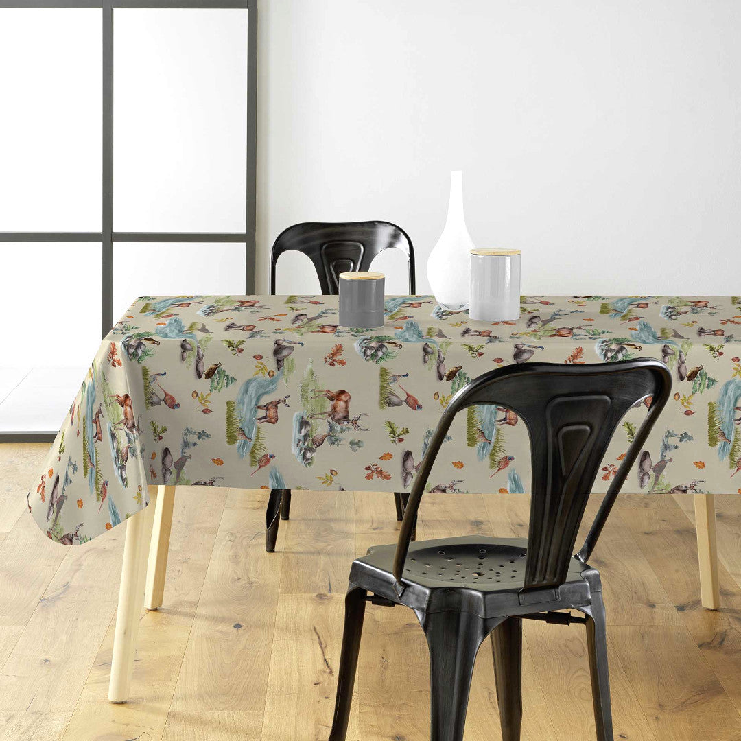 Chasse – Vaxduk med rådjur, fåglar och höst i skogen, miljö