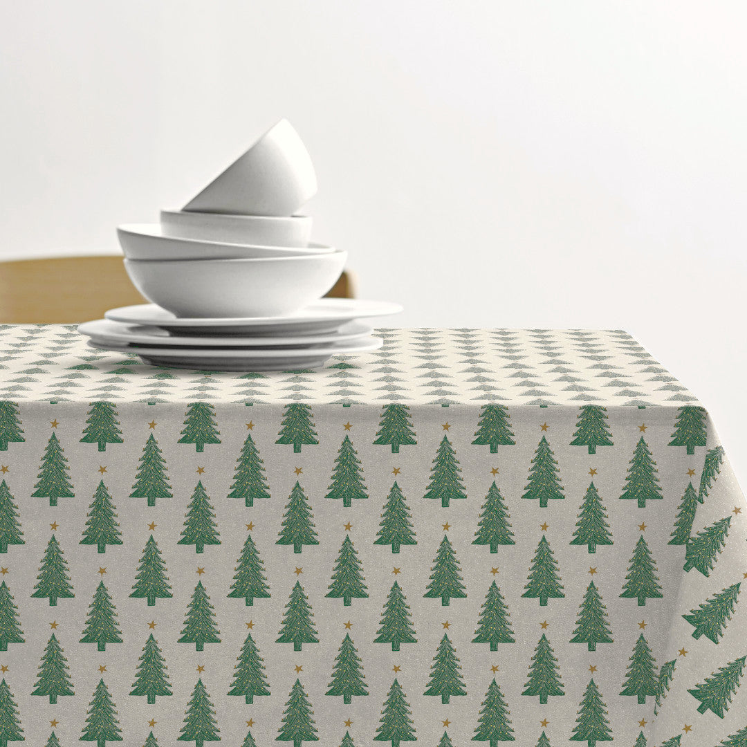 Christmas Trees - Södahl textilvaxduk i 100 % bomull med glidskydd
