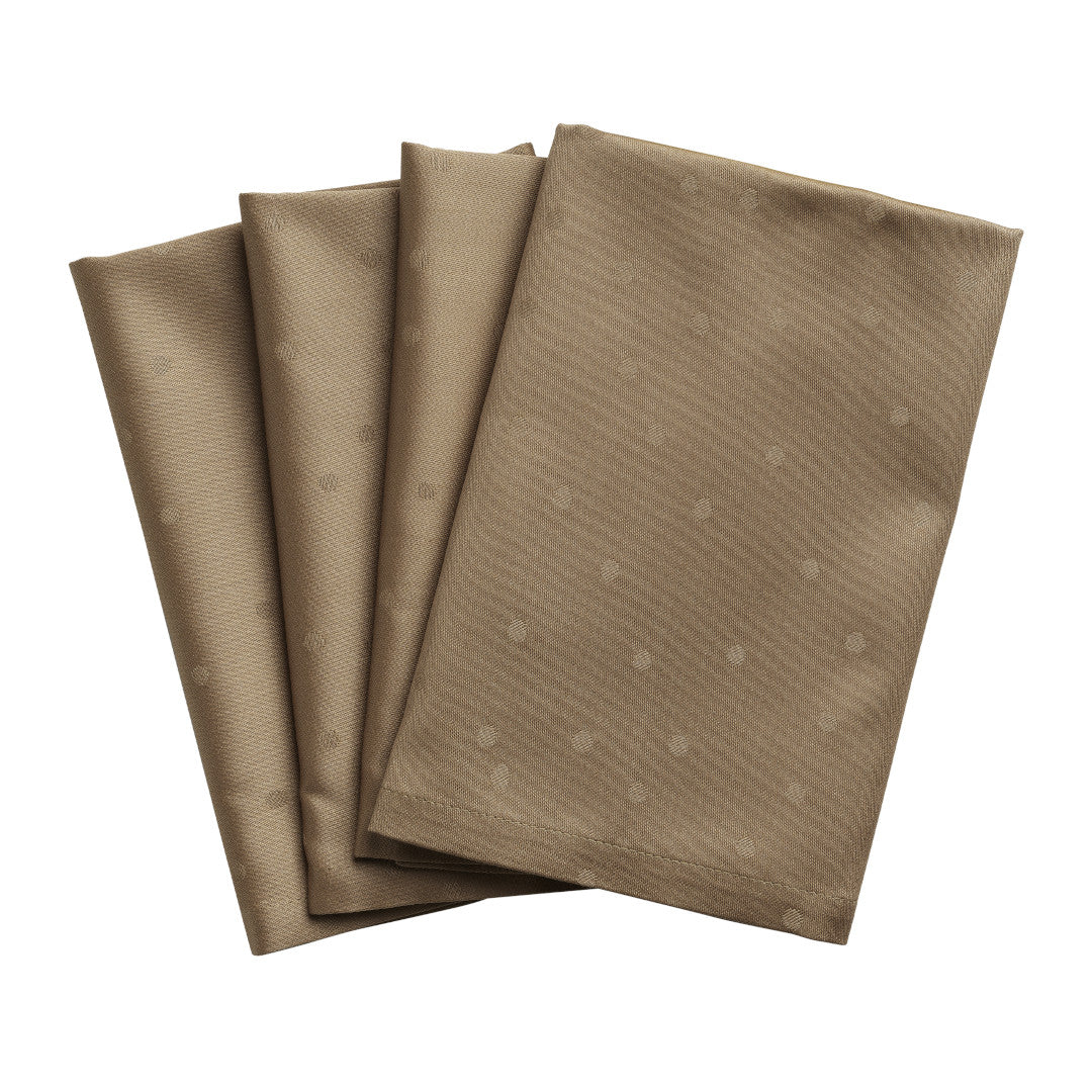 Compliments Confetti tygservetter, Walnut – 45 x 45 cm (4-pack)