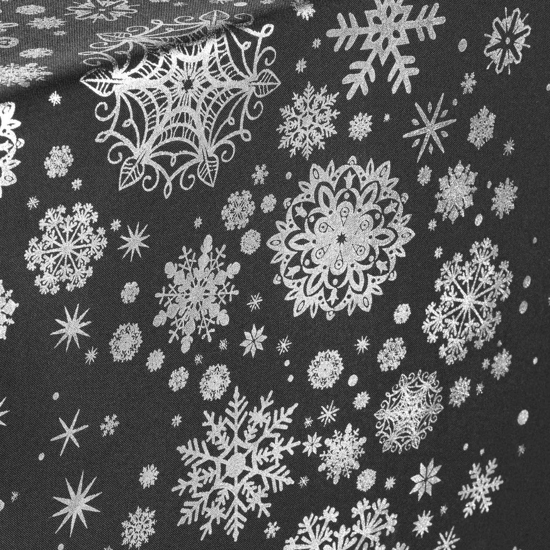 Constellation Snöhimmel Antracit - Julbordsduk med fläckskydd, 150 x 240 cm