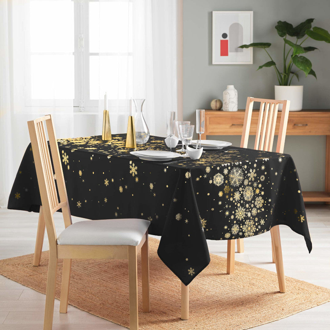 Constellation Svart/Guld - Julduk med metalltryck, 150 x 240 cm, miljöbild 2