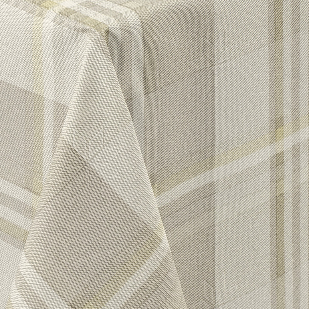 Country Check Sand – Rutig vaxduk med textillook, mönster