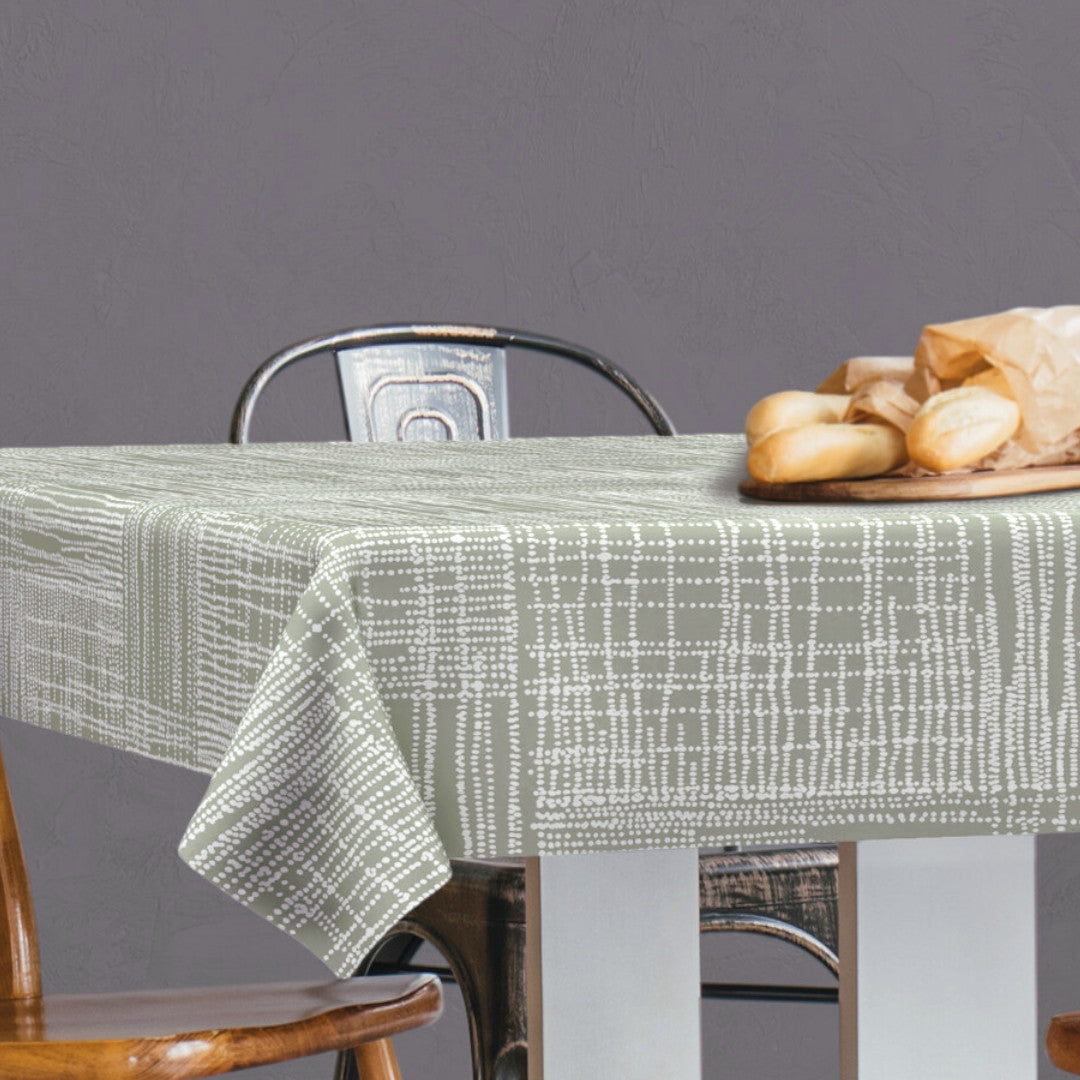 Dotsi – Extra kraftig vaxduk med prickmönster, hörnbild