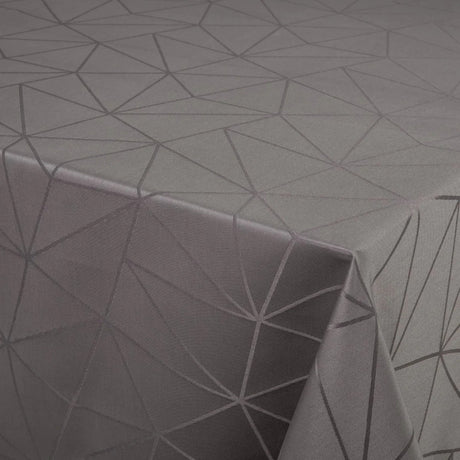 Engholm Tilde Rund Damastduk, grå Ø 250 cm