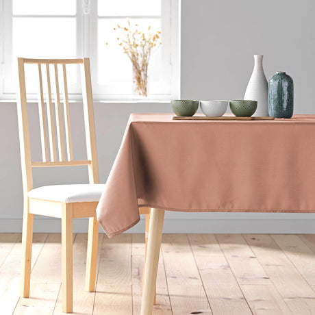 Essentiel Blush - Enfärgad rektangulär duk 140 x 250 cm, miljöbild