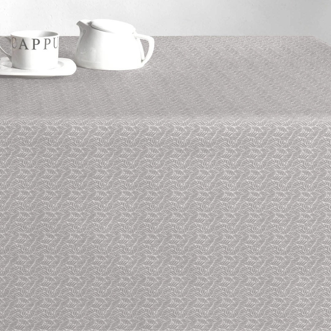 Estes Bølgeblad Sand - textilvaxduk med glidskydd, hörn