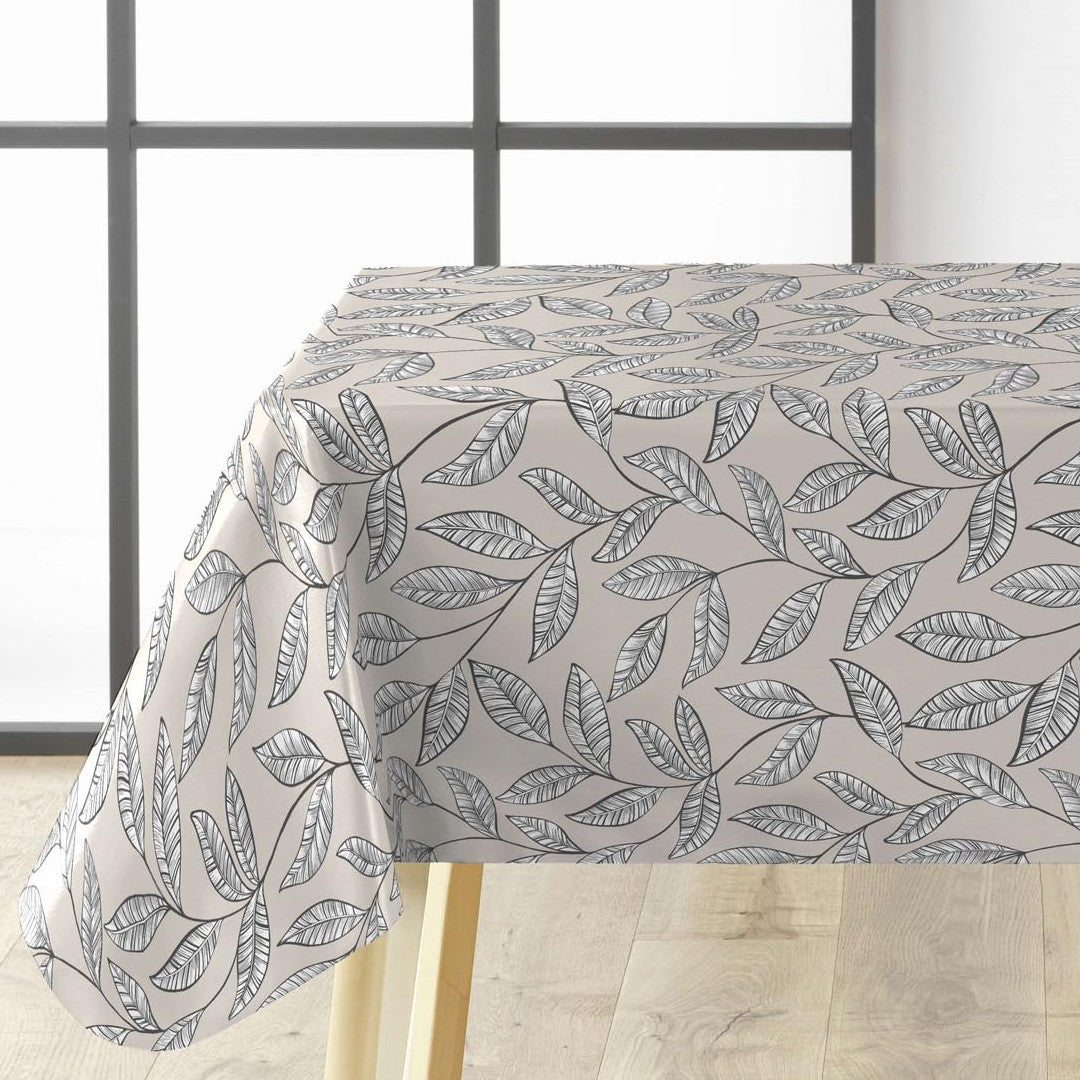 Evora Naturel - Vaxduk med botaniskt lövmönster