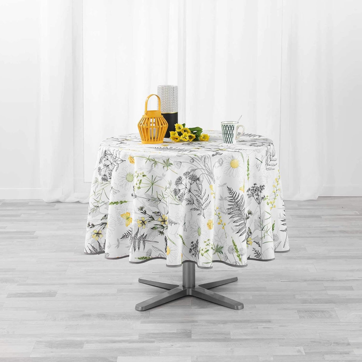 Floraison Ø 180 cm, rund duk med fläckavvisande behandling, dukning