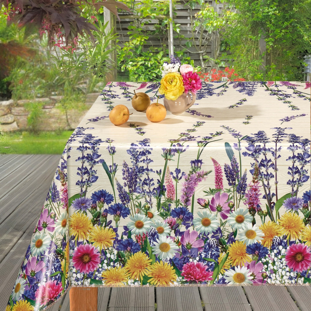 Vägkanten - Vaxduk med vilda blommor, miljö