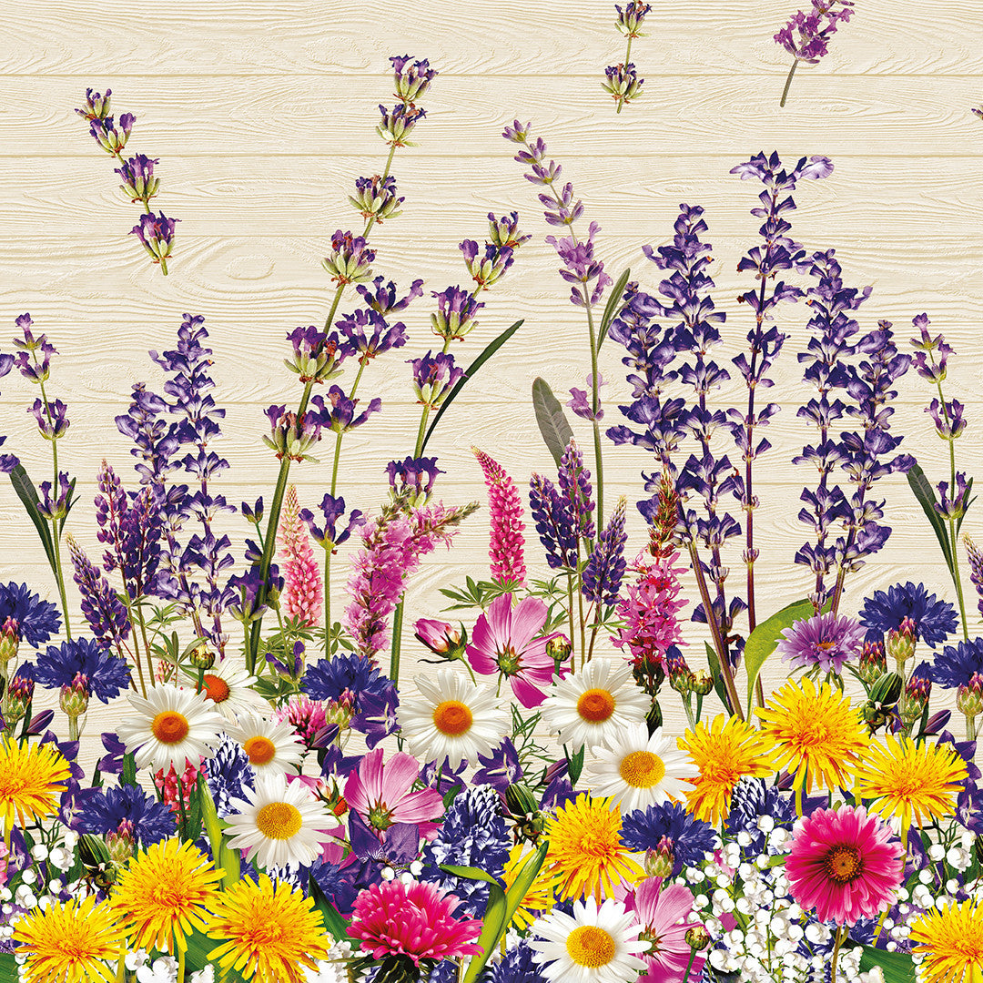 Vägkanten - Vaxduk med vilda blommor