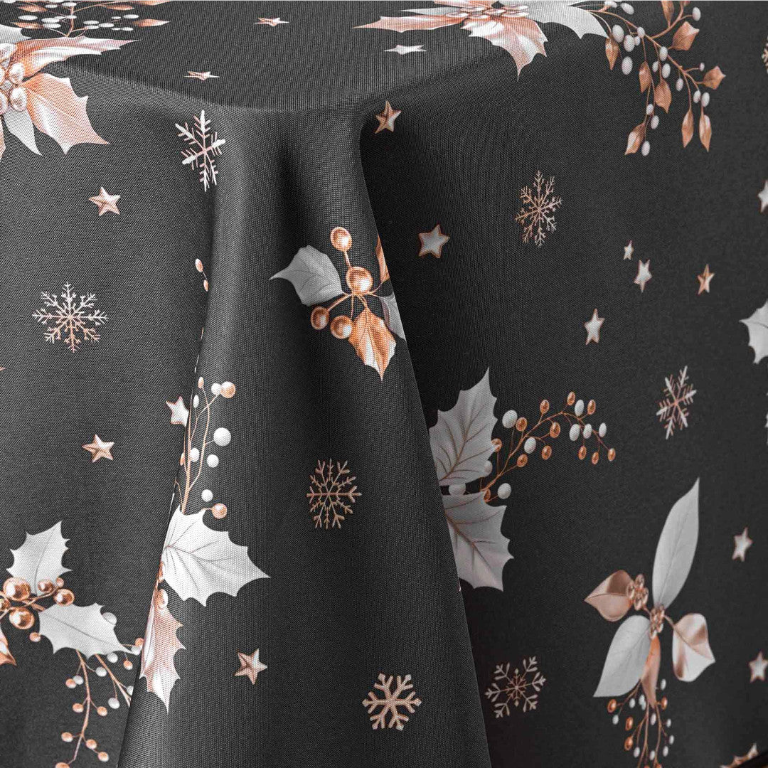 Guido Antracite - Julduk med järnek, 150 x 240 cm, mönster