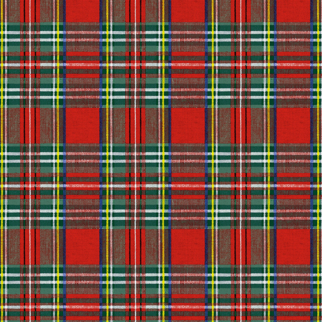 Highland Red – Vaxduk med klassiska skotska rutor, mönster
