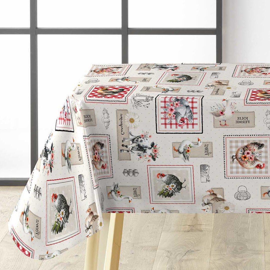 Jolie Ferme – Vaxduk med lantlig charm och franska detaljer, hörn