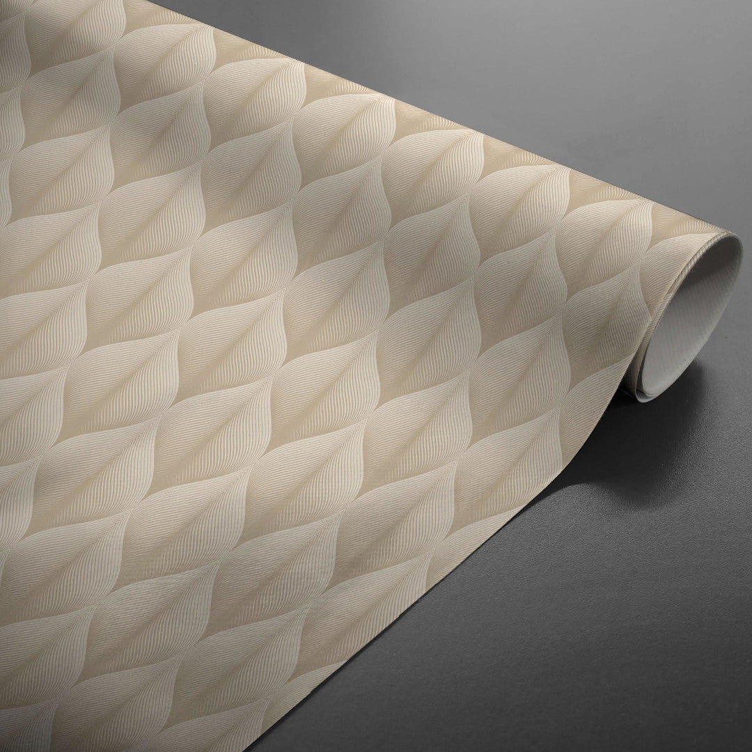 Kalini Luxury Natural - Vaxduk med grafiskt mönster och fantastisk 3D-effekt – rulle