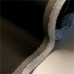 Konstläder utan handskuren kant - Ekokuir Brillant - Imiterat läder, 0,8 mm/140 cm - Carbongrå