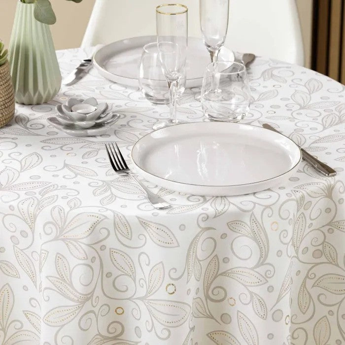 Leya Ø 180 cm, rund duk med fläckavvisande behandling, miljö