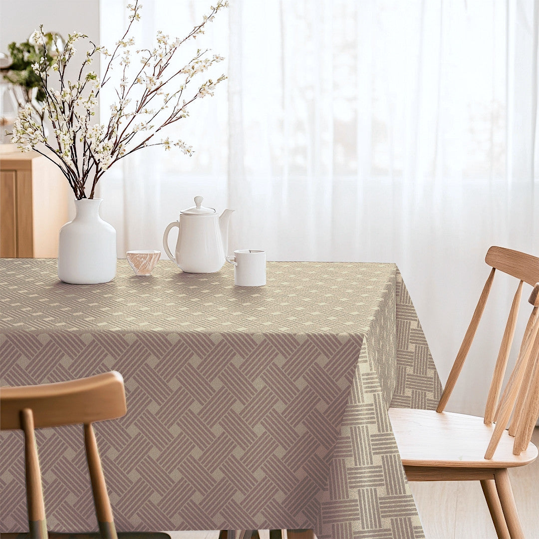 Lisa Culla Flet – textilvaxduk med grafiskt flätmönster