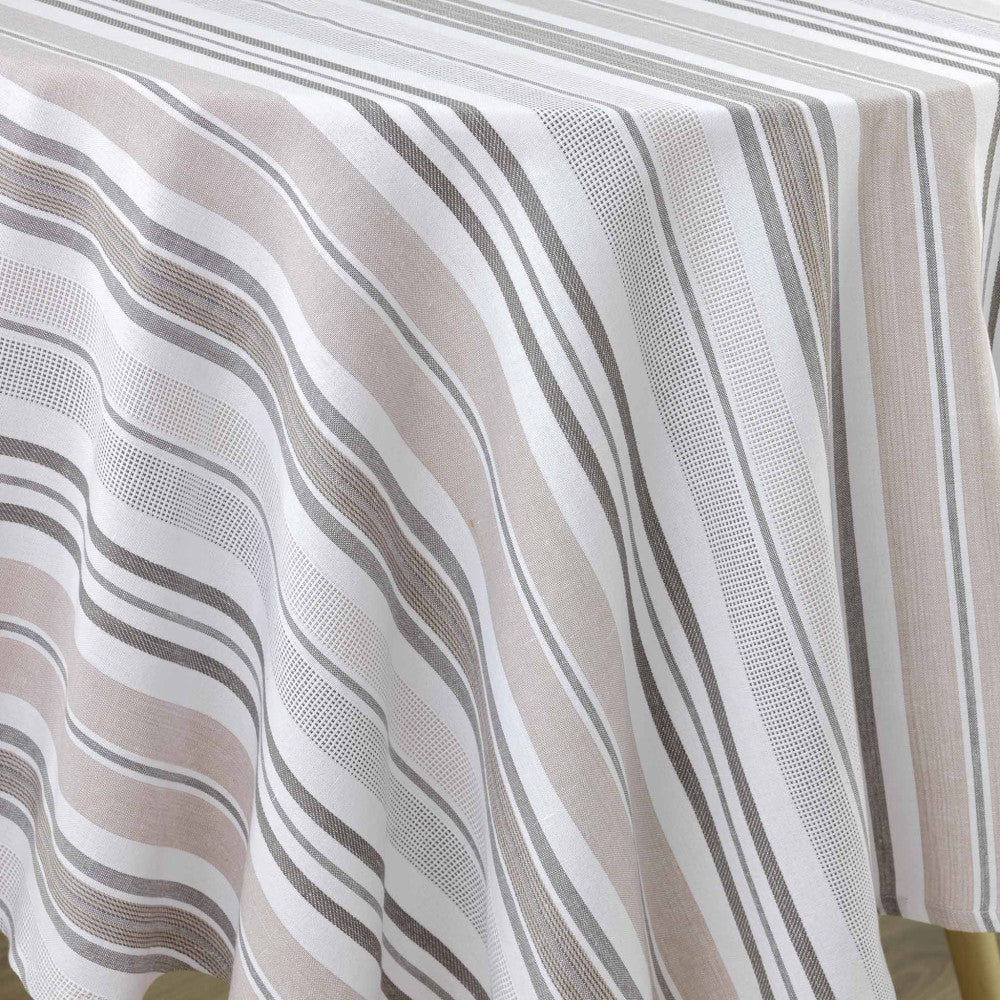 Melina Ø180 cm, rund duk i återvunnen bomull