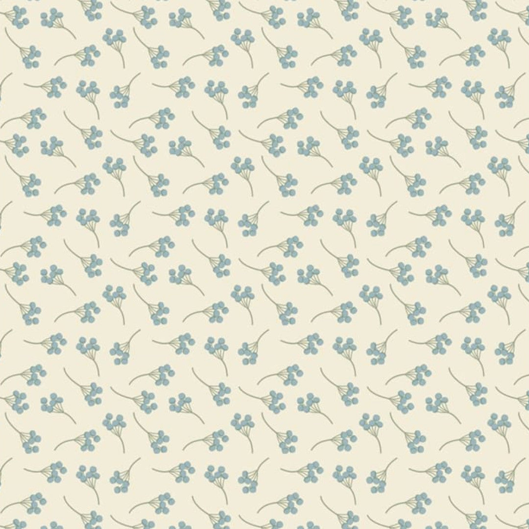 Mimosi North – Captain Cook vaxduk med små grafiska blommor mönster