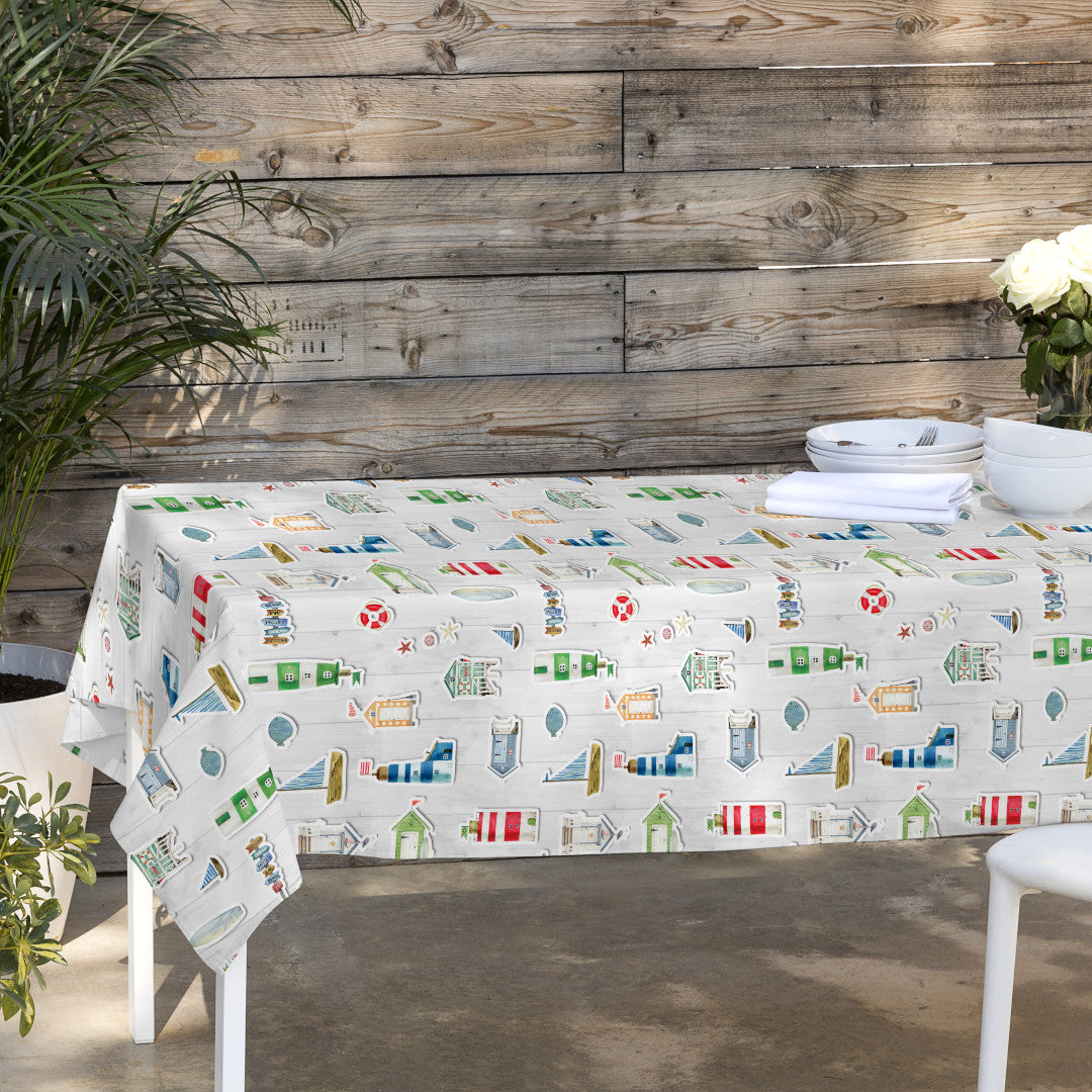 Moana – Textilvaxduk med maritima motiv, miljöbild