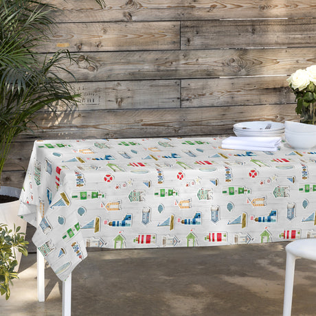 Moana – Textilvaxduk med maritima motiv, miljöbild