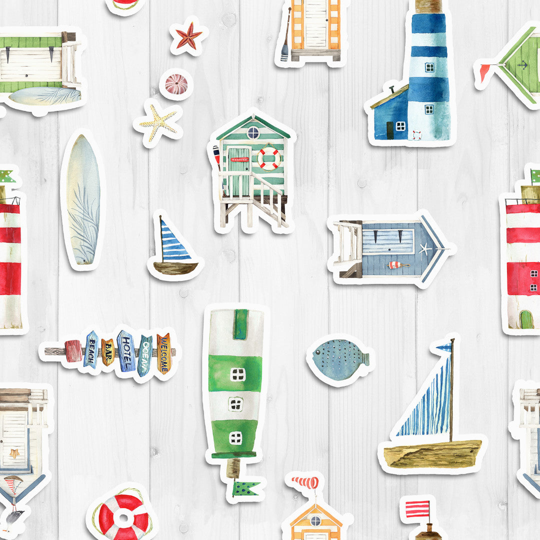 Moana – Textilvaxduk med maritima motiv, mönster